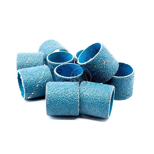 Benchmark Abrasives 1” x 1” Zirconia Sanding Bands, Spiral Bands Rotary Sander Attachment for Drill & Die Grinder, Metal Polishing Sanders for Woodworking - Sander Tool (10 Pack), 120 Grit