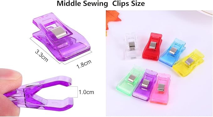 CampTek Large Sewing Clips, Embroidery, Paper Work, Binding Supplies - Image 2