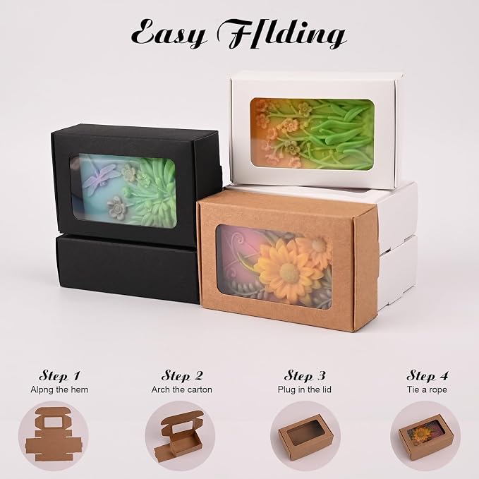 Moukiween 30 PCS Multicolour Soap Boxes - Image 3