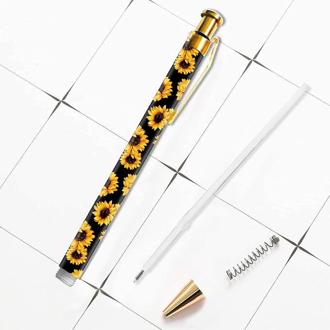 Ballpoint Pen 3Pcs Click Black Ink Metal Retractable 1.0 mm Medium Ballpoint - Image 5