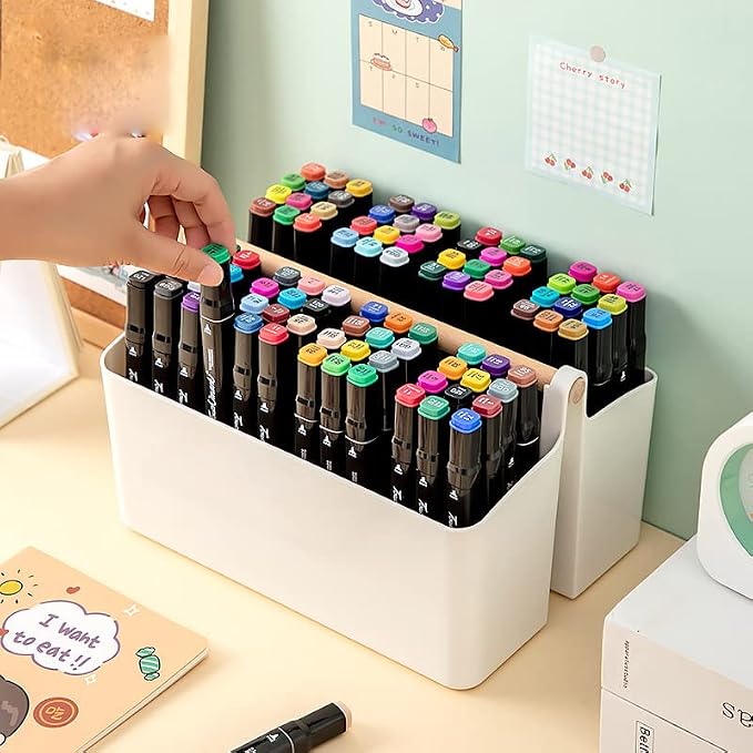 Art Caddy Organizer with Handle, Marker Organizer, Art Supply Storage Organizer - Image 2