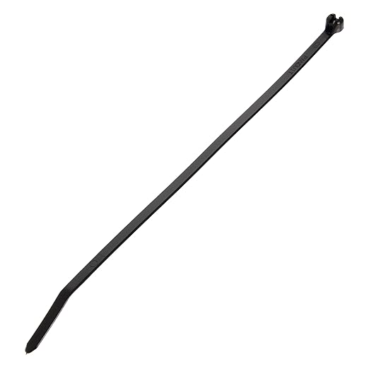 Panduit BT1.5M-M0 Cable Tie, Metal Barb, Miniature, Weather Resistant Nylon 6.6, 6.3" Length, Black (1,000-Pack)