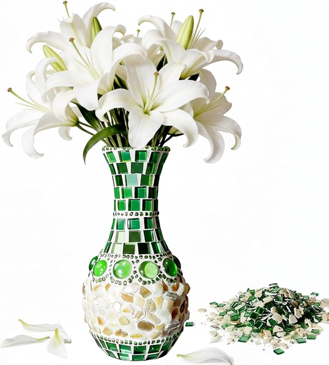 DIY Mosaic Vase Kit for Adults by AHZier