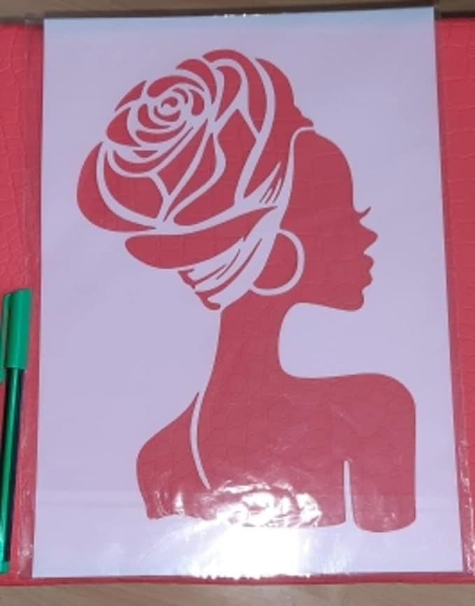 TIAMECH A4 Reusable African Girl Stencil - Image 6