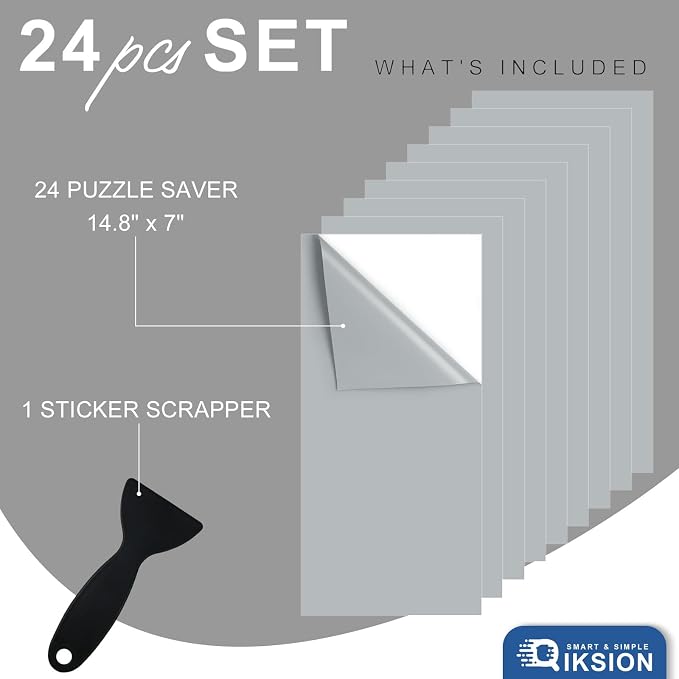 24 Puzzle Saver Sheets, Puzzle Glue Sheets - Image 2