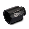 CASOMAN 6-Point 1/2-Inch Drive Deep Impact Socket- 1-11/16" (SAE), CR-MO, 1/2-inch Drive 6 Point Axle Nut Socket for Easy Removal of Axle Shaft Nuts (1-11/16")
