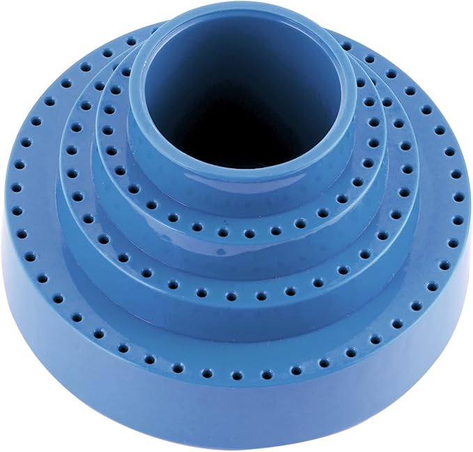 DZQ Rotating Bur Holder 116 Holes,Rotary Tool Holder 1/8"Diameter,Mandrel Drill Holder 360 Degree Rotating,for Drill Home and Garage Tool Accessories(Blue)