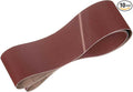 HARFINGTON 6 x 89 Inch Sanding Belts, 10 Pcs 150 Grits Aluminum Oxide Abrasive Belt Sander File Belt for Woodworking, Metal Polishing, Knife Sharpener