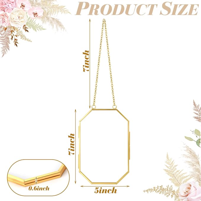 Qunclay 2 Pcs Double Glass Frame - Image 2