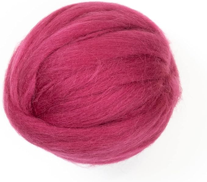 Colored Natural Wool roving, 8 OZ. Best Wool by Kondoosnaturalfibers