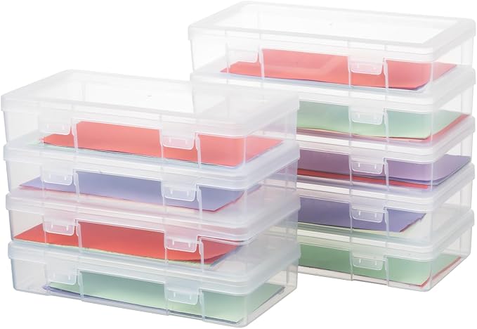 9 Pack Medium Plastic Hobby Art Craft Organizer, by OMNISAFE