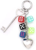 Dice Bag Charms Keychain for Women Men by Disengor