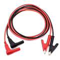 14 Gauge Multimeter Test Leads Right Angle Banana Plug to Alligator Clip Heavy Duty Silicone Wire for Electrical Testing 6 Feet