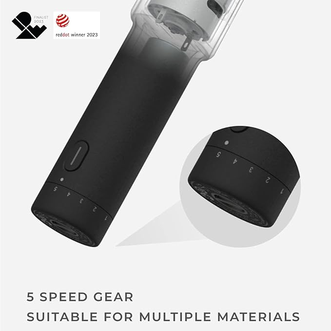 HOTO 4V Cordless Rotary Tool Kit, Upgraded Motor, 25000 RPM, 5 Variable Speed, 2000mAh, 35 Accessories, Engraving Pen for 3D Printer Sanding, Polishing, Drilling, Carving, Cutting, DIY Crafts