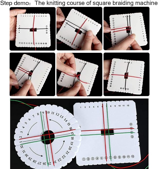 4Pcs Kumihimo Disk Braiding Wheel Lightweight & Convenient Friendship Bracelet - Image 3