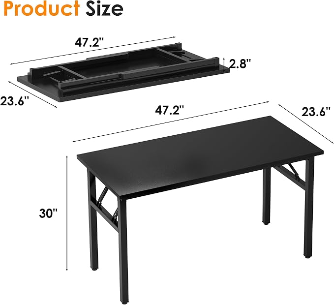 Need Computer Desk Office Desk 47 inches Folding Table - Image 3