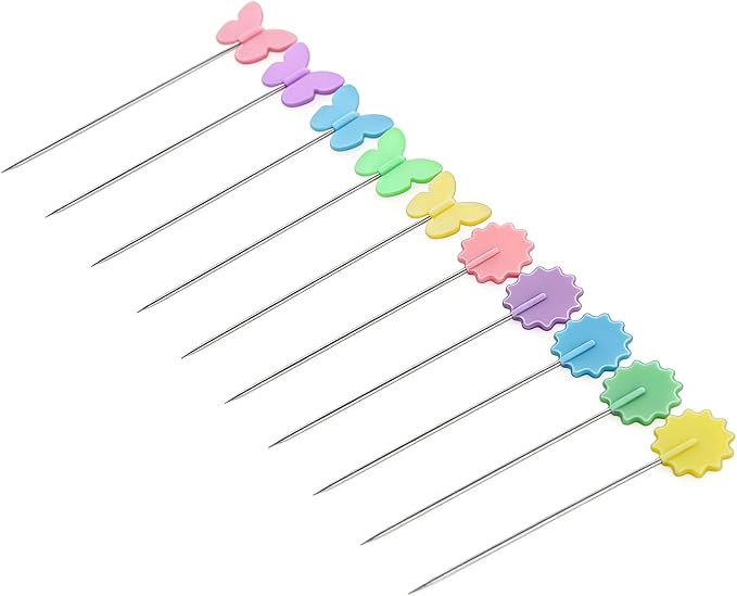 Elisel 200 pcs Multicolor Straight Pins Straight Quilting Pins Craft - Image 3