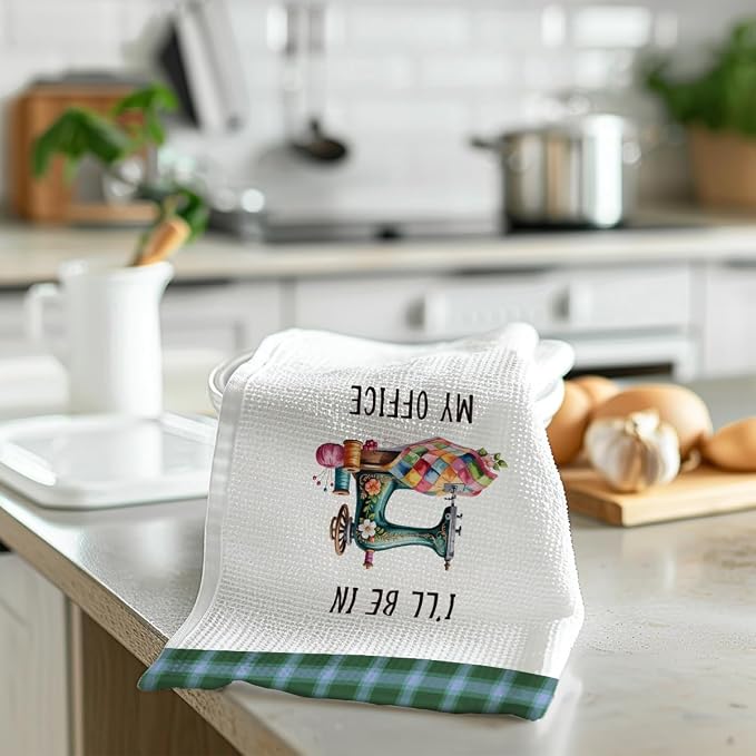 Quilters Gifts Kitchen Towels, Sewing Quilting Lovers Gifts Kitchen Towels - Image 4