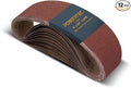 POWERTEC 12PK 4x36 Sanding Belts, 240 Grit Aluminum Oxide, 4 x 36 Inch Sanding Belts for Benchtop Belt and Disc Sander, Belt Sandpaper for Woodworking, Metalworking, Paint, Rust Removal (110153-P4V)