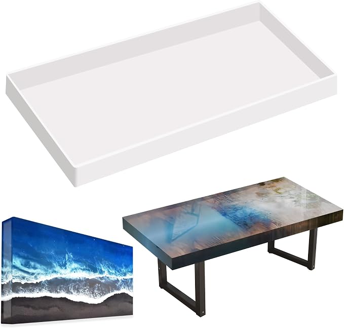 Extra Large Epoxy Resin Mold 22.63x11.81x1.38in, Reusable Resin Molds | by VEHIPA