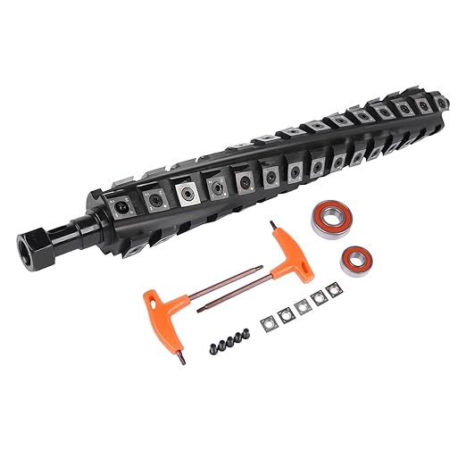 13 Inch Spiral Helical Cutterhead Replacement for DeWalt DW735 DW735X Planer Straight-Knife Cutterhead Reduce Noise Easy Replacement