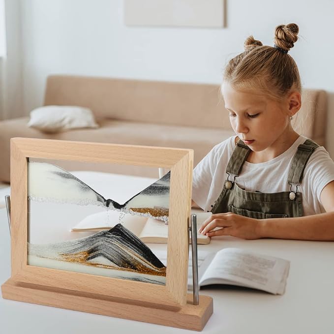 Bochino Moving Sand Art Picture Dynamic Sand Picture 3D Sand Art Frame - Image 5