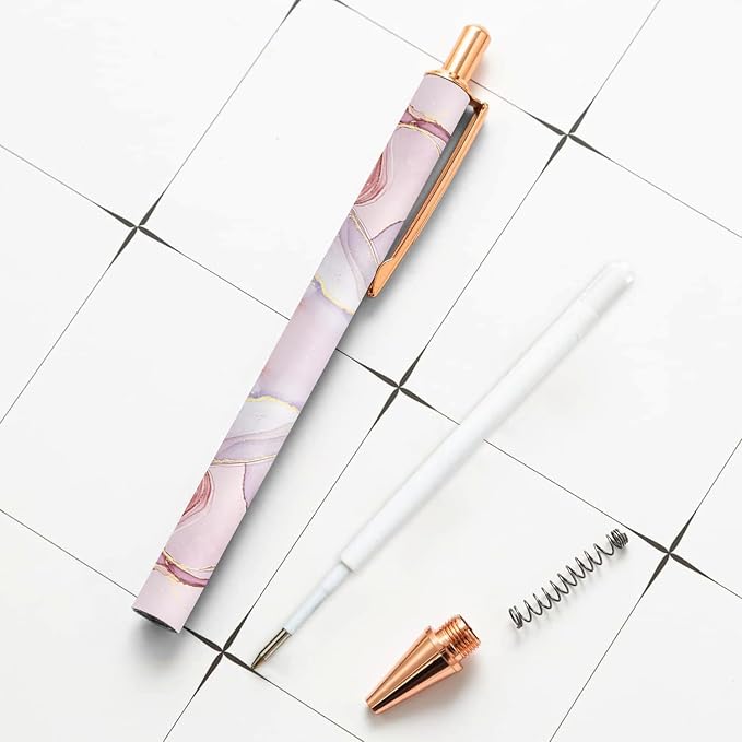Ballpoint Pen 3Pcs Click Black Ink Metal Retractable 1.0 mm Medium Ballpoint - Image 5