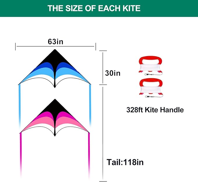 Mint's Colorful Life Delta Kite - Image 3