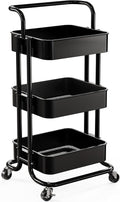 Pipishell 3 Tier Rolling Cart, Metal Utility Cart by Pipishell