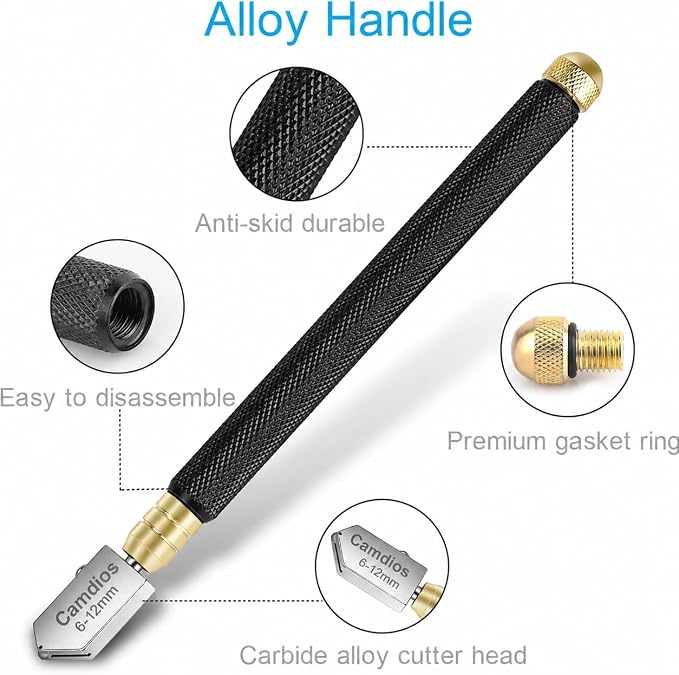 Glass Cutter 2mm-20mm, Upgrade Glass Cutting Tool - Image 6
