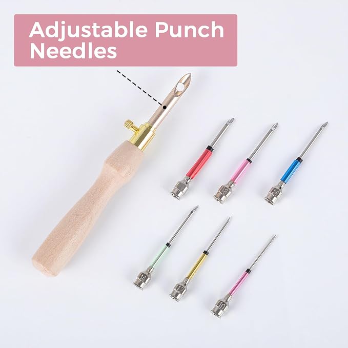 29 Pcs Punch Needle Embroidery Kit, Complete Set - Image 3