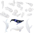 Woohome 20 PCS 3D Mini Jellyfish Mini Whale Resin Mould Filler Resin Casting by Woohome