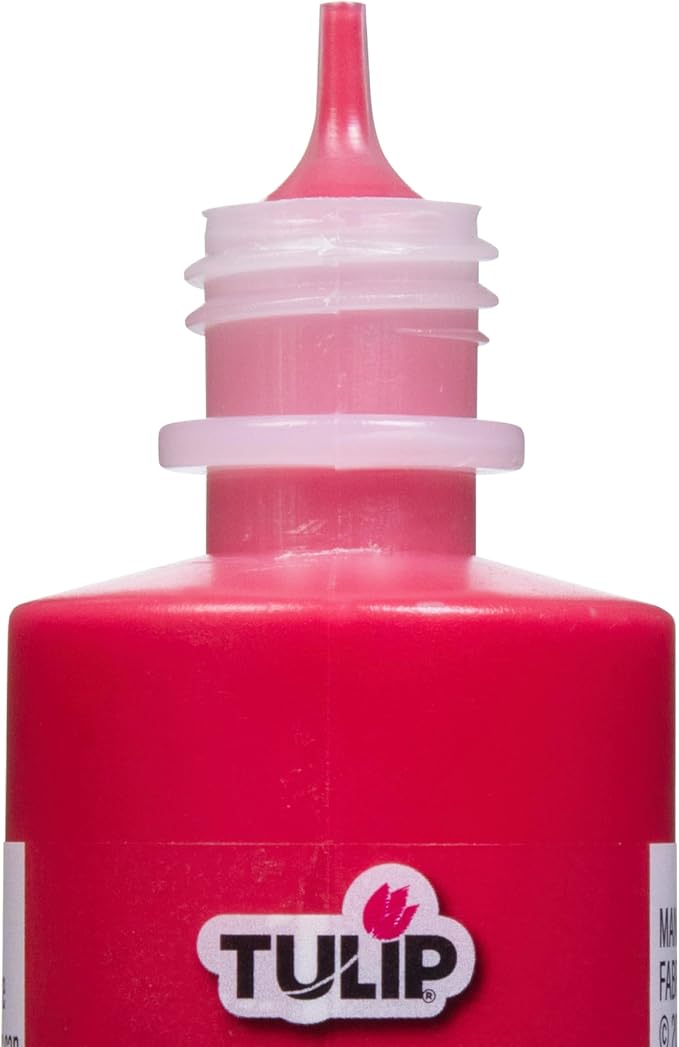 Tulip 41402 Dimensional Fabric Paint 4oz Slick Deep Red - Image 4