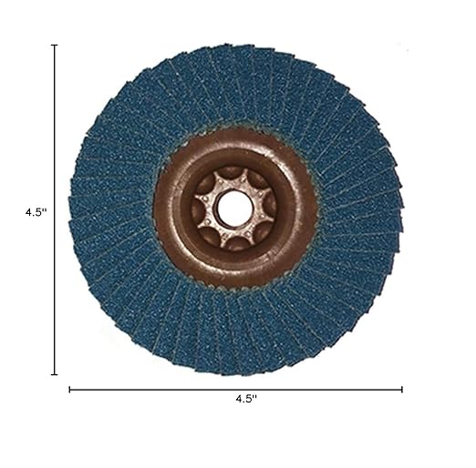 CS Unitec | 93485 | Plantex® Weld-Ex Flap Disc. Multigrain 40/60 grit, 4-1/2" Diameter (Pack of 10). Ideal for Carbon Steel and Stainless Steel. - Made in Germany