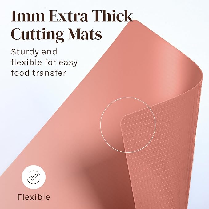 Extra Thick Pastel Flexible Plastic Cutting Board Mats - Image 7
