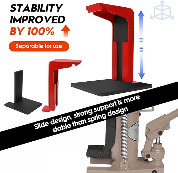 Toe Jack Lift Base Bracket(Jack Not Included), Chute Design fits All Bottle Jack Accessories from 5-30 Tons, 5t Toe Lift Workbench, 10t Top Lift Workbench, 0.4-6 in Toe Height, 9.5-16 in Top Height