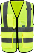 A-SAFETY 6XL7xl 8XL,high vis reflective Safety Vest,Yellow