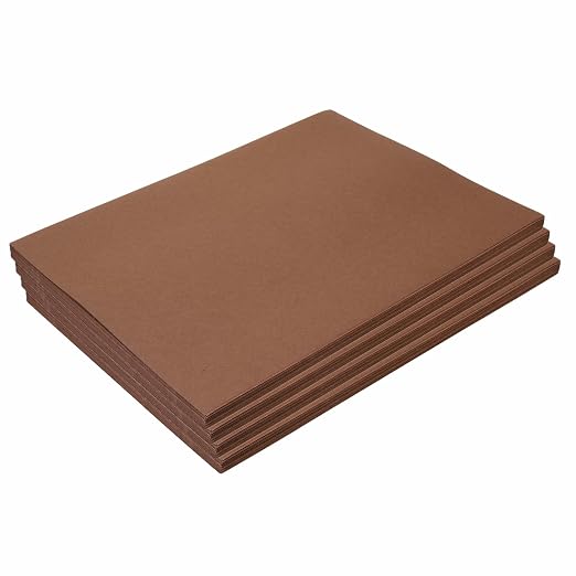 Colorations 9" x 12" Mediumweight Dark Brown Construction Paper by Colorations