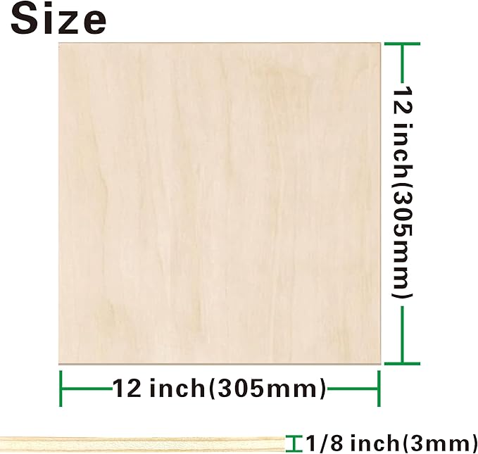 36 Pack Basswood Sheets 1/8 inch, 3mm Basswood - Image 2