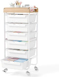 6 Drawer Rolling Cart for Craft Storage, Utility Drawer Organizer by SYKIARIOL