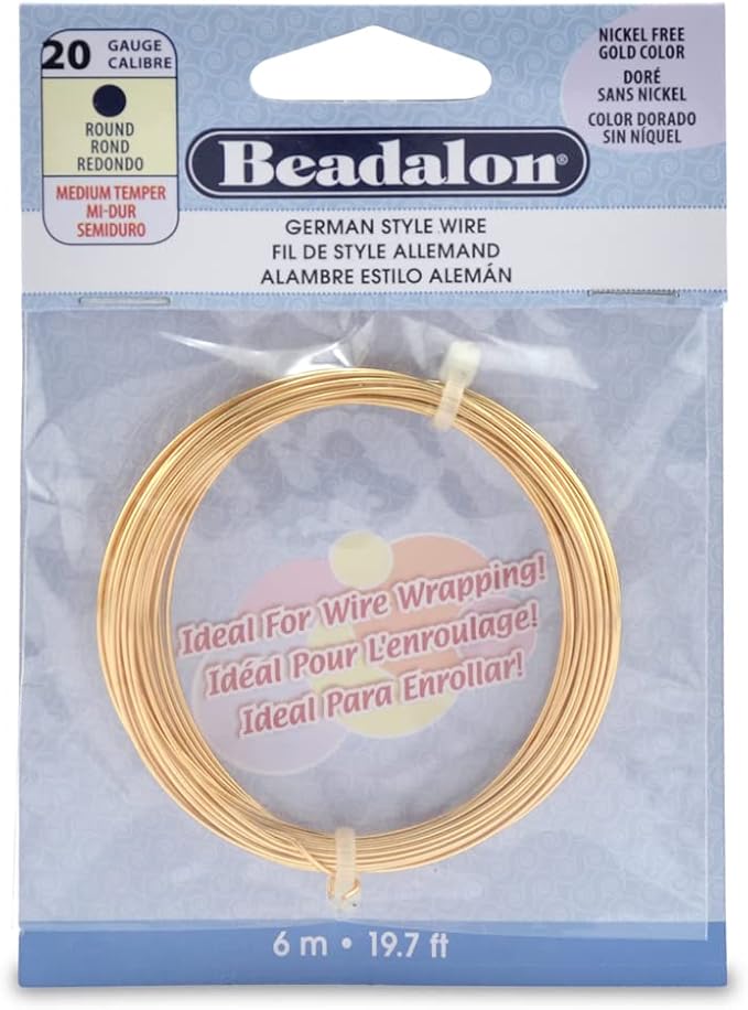 Beadalon German Style Wrapping Wire, 20 Gauge, 6 m / 19.7 ft by Beadalon
