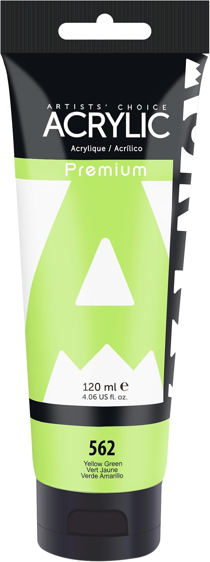 AUREUO Yellow Green Acrylic Paint, 4 Fl Oz / 120ml Single Tube, Rich Pigment by AUREUO