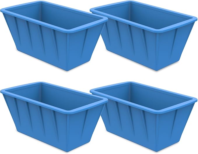 Extra Large Ice Block Molds 4Pack 32LB Silicone Large Ice Cube Molds by DOGITY