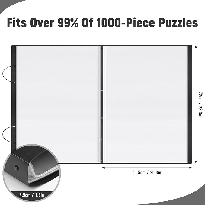 Puzzle Storage Folder for 1000 & 500 Pieces – Large Capacity Puzzle Album - Image 2