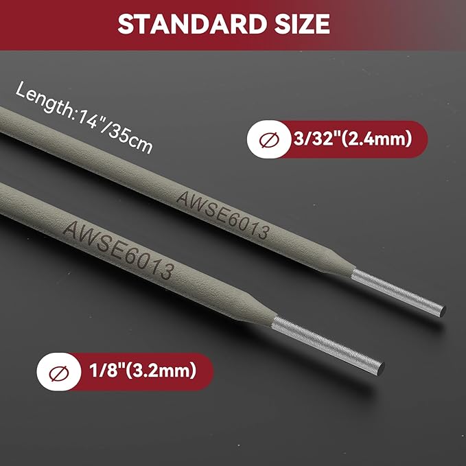 ARCCAPTAIN E6013 Welding Rod 1/8" 5LB Carbon Steel Welding Sticks Electrodes, Welding Rods ARC Welding Equipment
