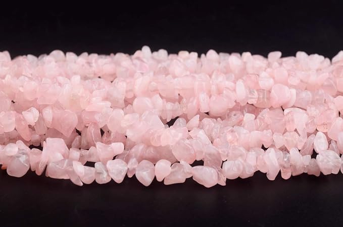 Natural Chip Stone Beads Rose Quartz 5-8mm About 400 Pieces Irregular Gemstones - Image 4