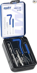 Orion Motor Tech Helicoil Thread Repair Kit, M8x1.25 Thread Repair Tool with HSS Drill Bit & 30 Thread Inserts, Metric Thread Repair Installation Kit for Rethreading Internal Threads with Carry Case