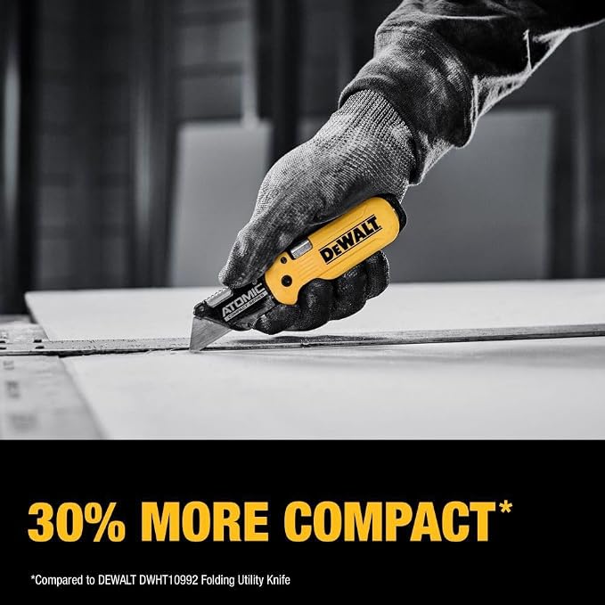 Dewalt Atomic Compact Series Push And Flip Folding Utility Knife - Image 4