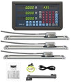 10”x12 x14 Travel Length Magnetic Scale 3 Axis DRO Set, 5um Resolution Linear Encoder 3 Axis Digital Display for Milling Machine Tools