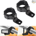 UTV Whip Mount, UTV Flag Light Mounting Bracket, Aluminium Alloy - 360° Rotating Flag Hole - Fits Perfect on 1.75" to 2" Roll Cage of Can Am Maverick X3 Polaris RZR XP 1000(Black,2PCS)
